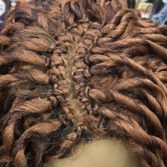 🆕 Curly Faux loc lace part wig - Picture 7 of 7